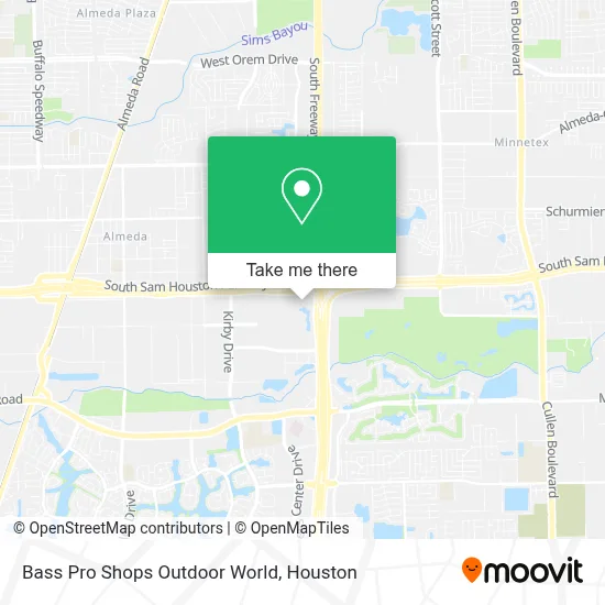 Bass Pro Shops Outdoor World map