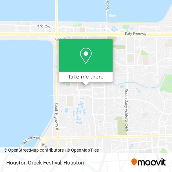 Houston Greek Festival map