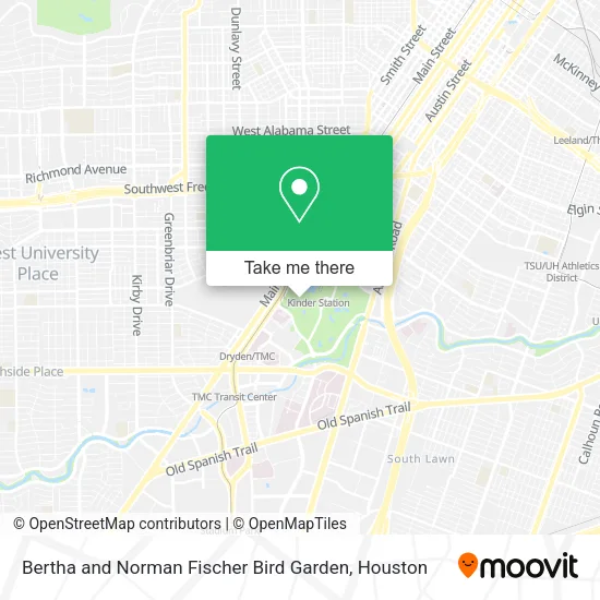 Bertha and Norman Fischer Bird Garden map