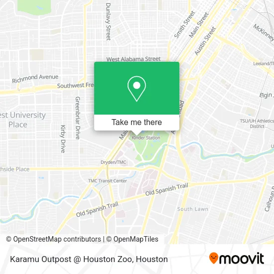 Mapa de Karamu Outpost @ Houston Zoo