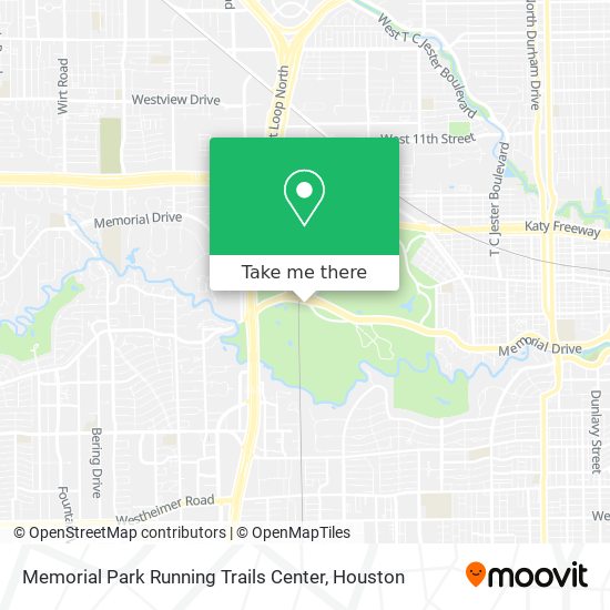 Memorial Park Running Trails Center map