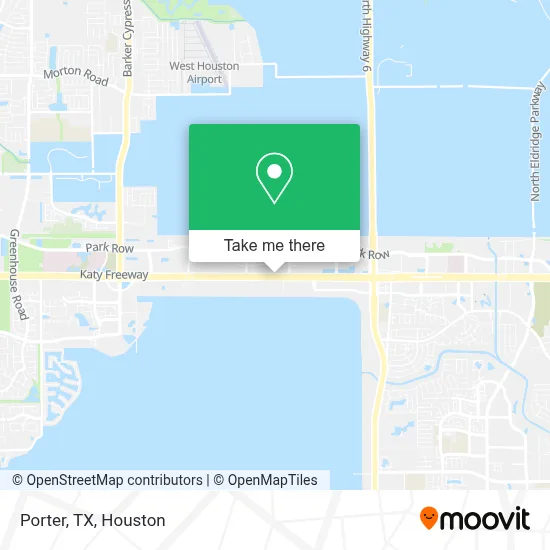 Porter, TX map
