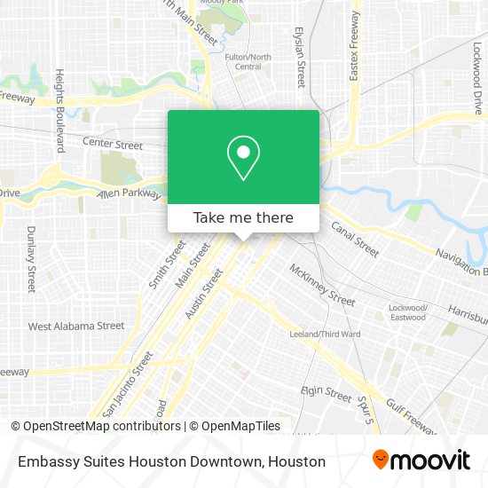 Mapa de Embassy Suites Houston Downtown