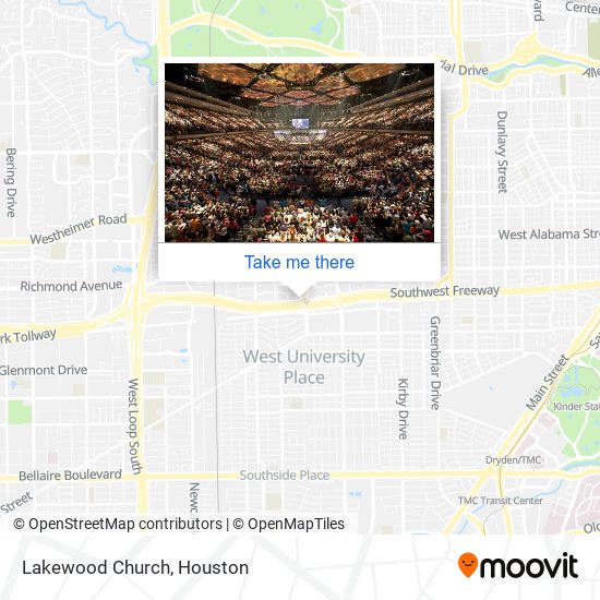 Mapa de Lakewood Church