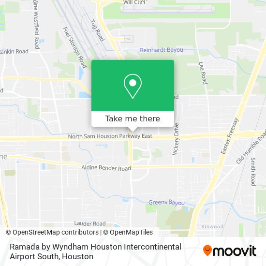 How to get to Ramada by Wyndham Houston Intercontinental Airport