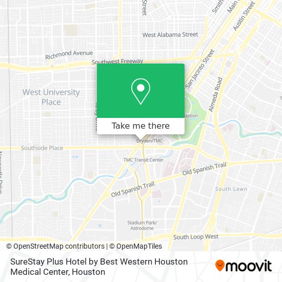 SureStay Plus Hotel by Best Western Houston Medical Center map