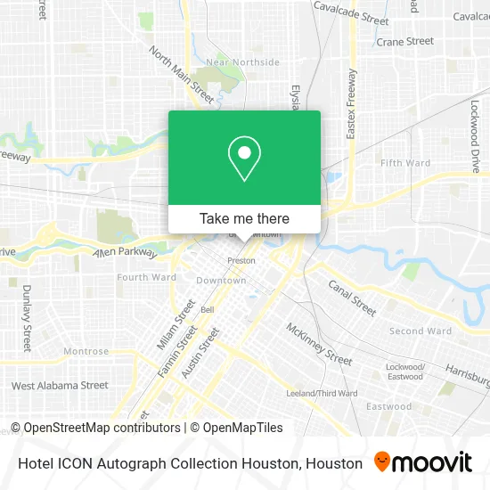 Hotel ICON Autograph Collection Houston map