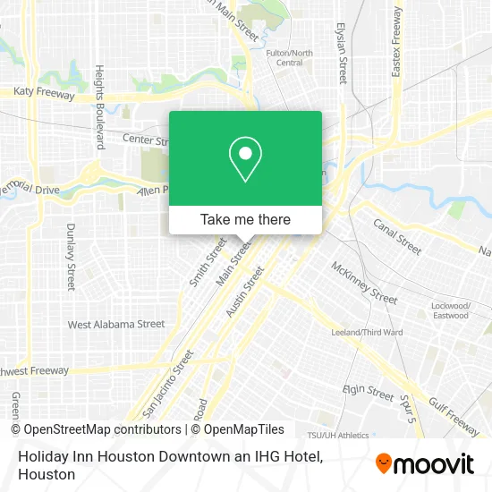 Mapa de Holiday Inn Houston Downtown an IHG Hotel