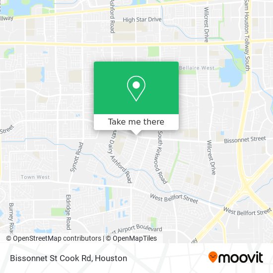 Mapa de Bissonnet St Cook Rd