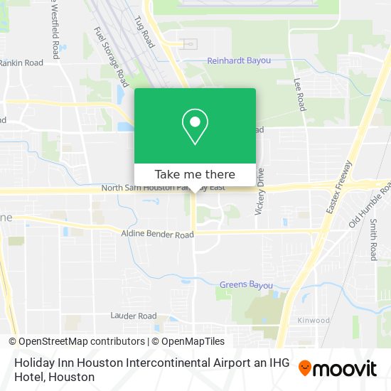 Holiday Inn Houston Intercontinental Airport an IHG Hotel map