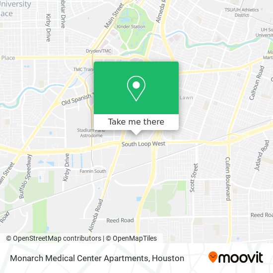 Mapa de Monarch Medical Center Apartments