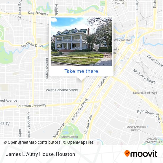 Mapa de James L Autry House