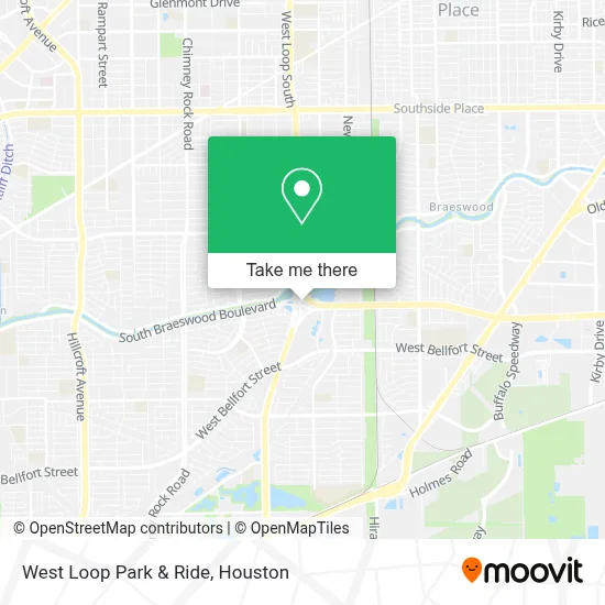 West Loop Park & Ride map