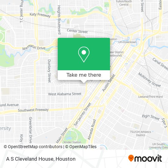 A S Cleveland House map