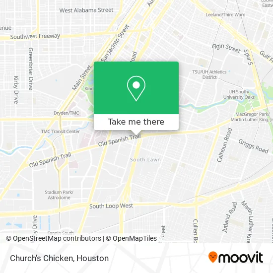 Church's Chicken map