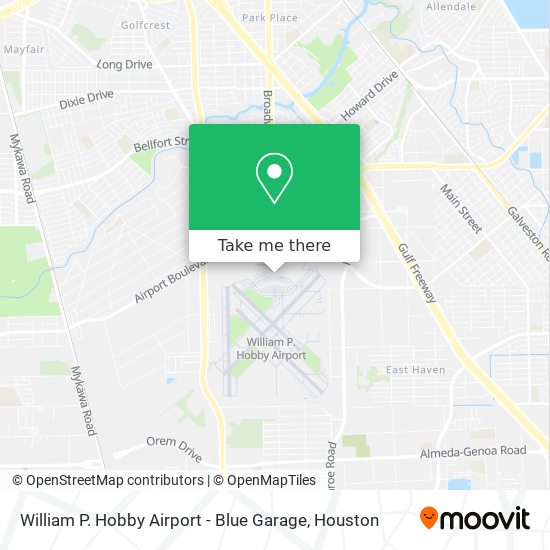 William P. Hobby Airport - Blue Garage map