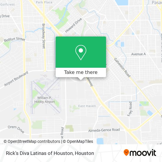 Rick's Diva Latinas of Houston map