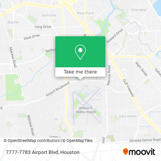 Mapa de 7777-7783 Airport Blvd