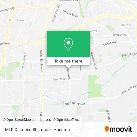 MLK Diamond Shamrock map