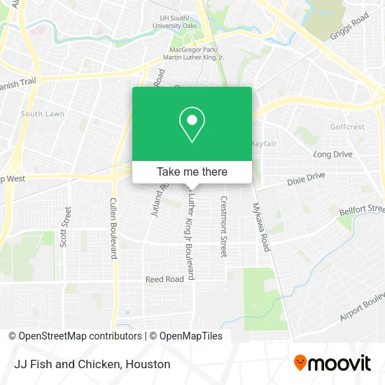Mapa de JJ Fish and Chicken