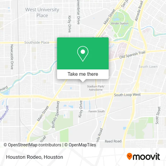 Mapa de Houston Rodeo