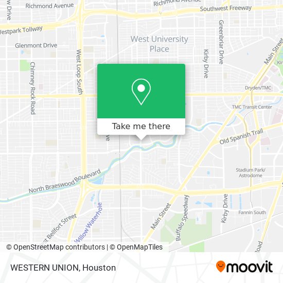 WESTERN UNION map