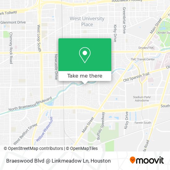 Braeswood Blvd @ Linkmeadow Ln map