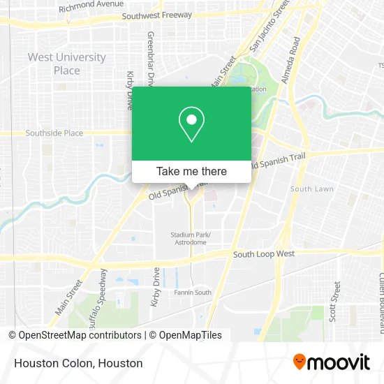 Mapa de Houston Colon