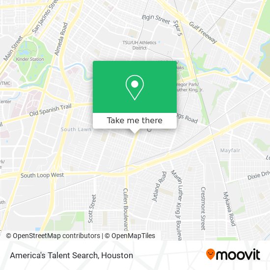 America's Talent Search map