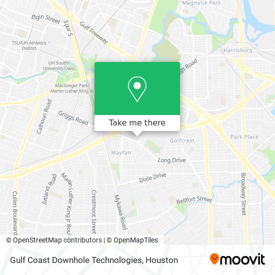 Gulf Coast Downhole Technologies map