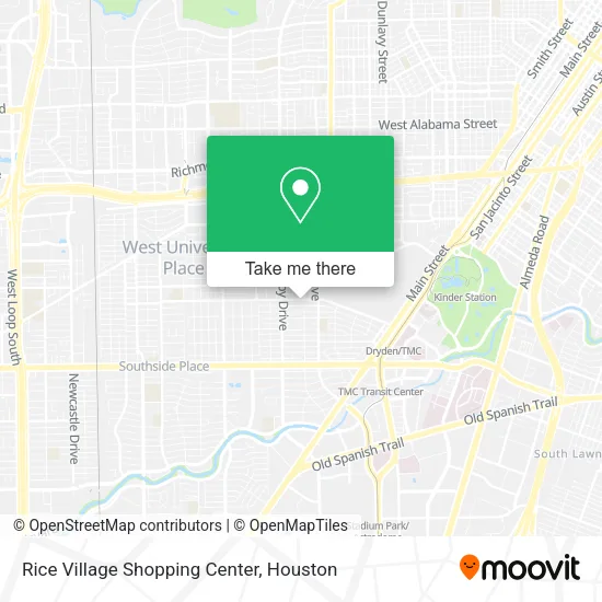 Mapa de Rice Village Shopping Center