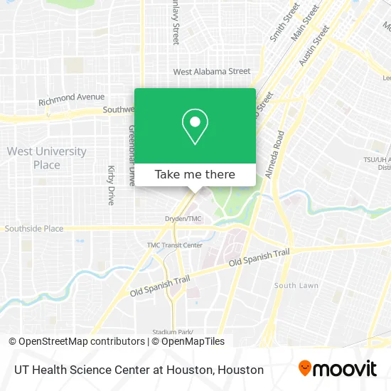 UT Health Science Center at Houston map
