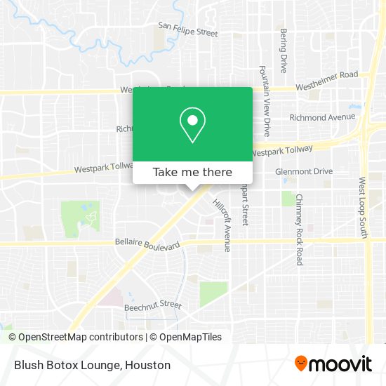 Blush Botox Lounge map