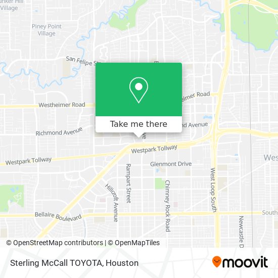 Mapa de Sterling McCall TOYOTA