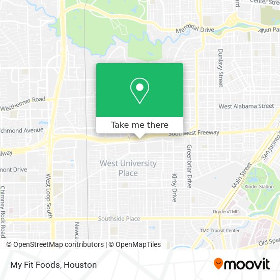 My Fit Foods map