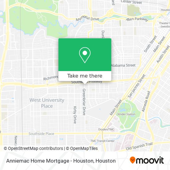 Mapa de Anniemac Home Mortgage - Houston