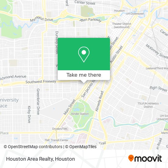 Houston Area Realty map