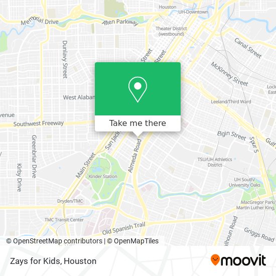 Zays for Kids map