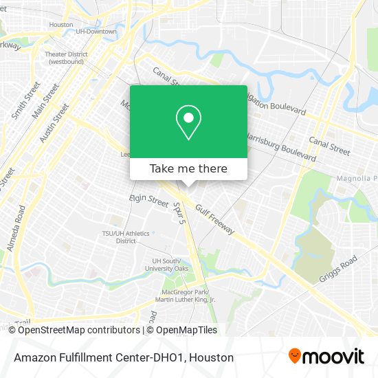 Amazon Fulfillment Center-DHO1 map