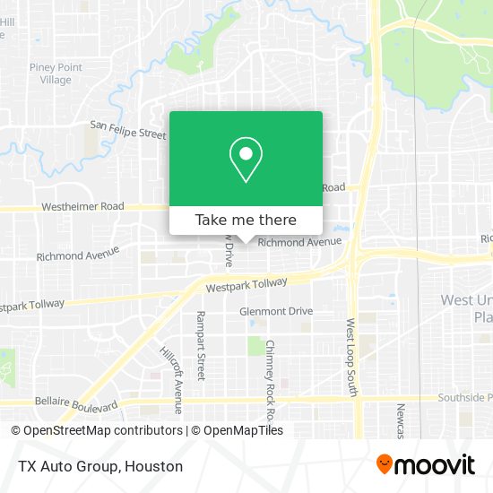 TX Auto Group map