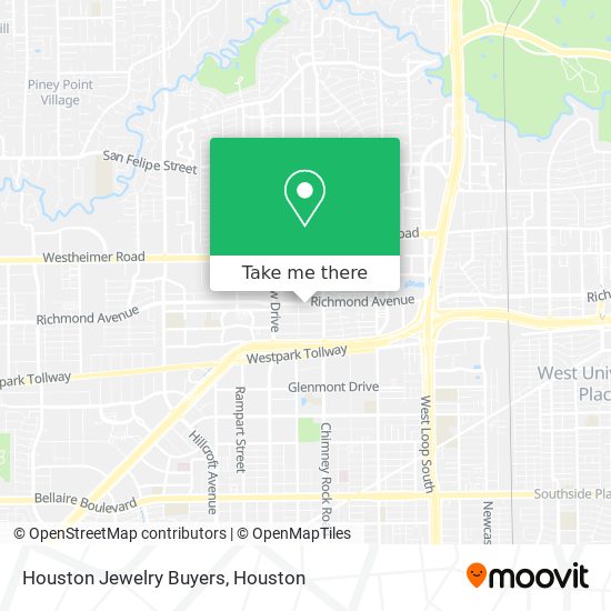 Houston Jewelry Buyers map