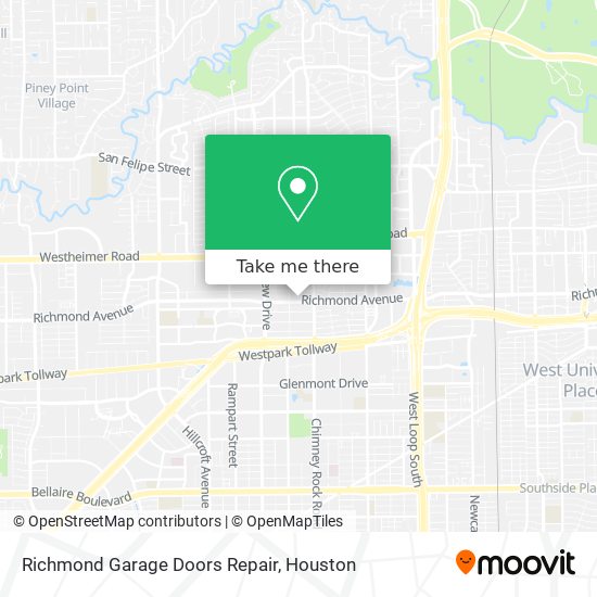 Mapa de Richmond Garage Doors Repair