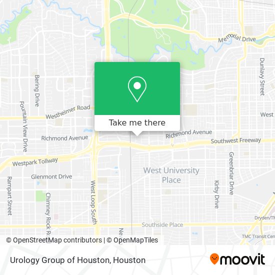 Urology Group of Houston map