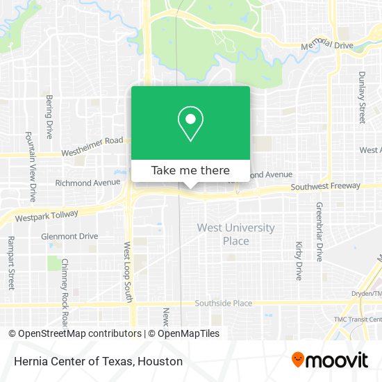 Hernia Center of Texas map