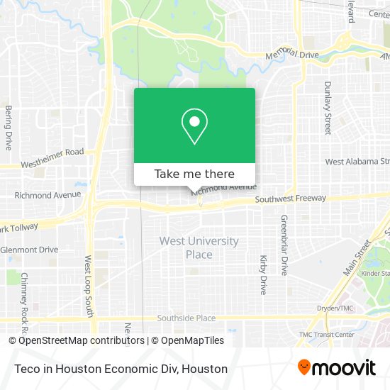 Mapa de Teco in Houston Economic Div