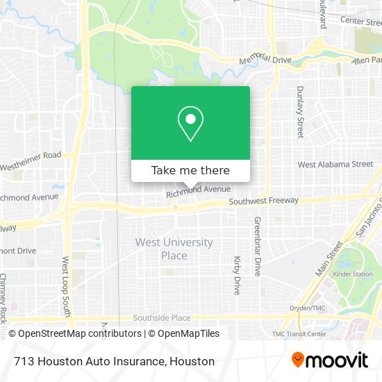 713 Houston Auto Insurance map