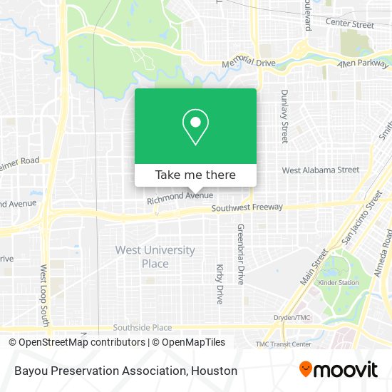 Mapa de Bayou Preservation Association