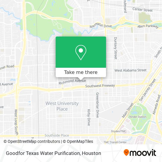 Mapa de Goodfor Texas Water Purification