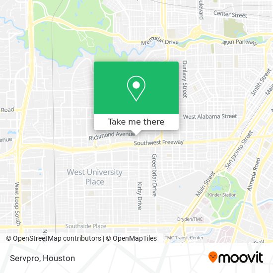 Mapa de Servpro