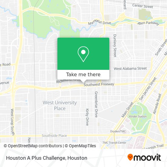 Houston A Plus Challenge map